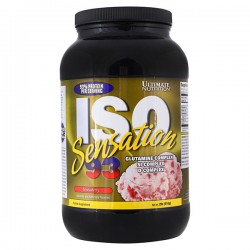 Протеин (изолят) Ultimate Nutrition Iso Sensation  910 г (клубника)