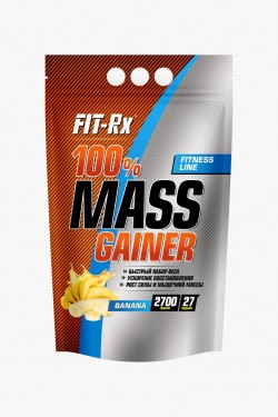 Гейнер FIT-Rx 100% Mass Gainer 900 г (банан)