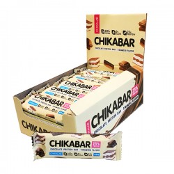 Батончики Chikalab Chikabar 60 г 20 шт (тирамису с молочной начинкой)