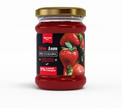 Джем Slim Fruit family Slim Jam  250 мл клубника