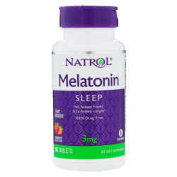 Мелатонин Natrol Melatonin 3 mg Fast Dissolve 90 таб. (вкус клубника)