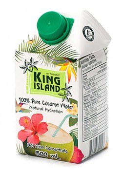Напиток King Island 100% Кокосовая вода без сахара  500 мл