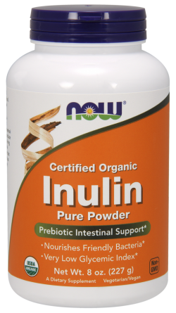 Специальный препарат NOW Inulin pure powder (пребиотик) 227 г