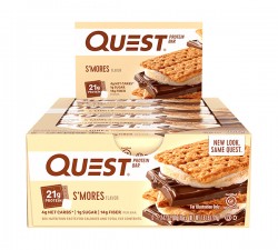 Батончики Quest Nutrition Протеиновые батончики Quest Bar 60 г 12 шт сморз (печенье с зефиром и шоколадом)