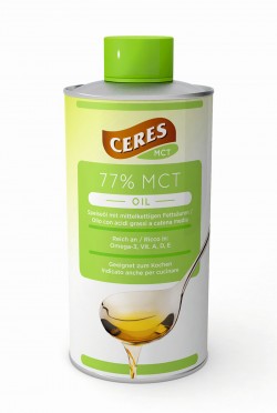 Специальный препарат Ceres MCT Масло 77% с Омега 3, 6 и бета-каротином 500 мл