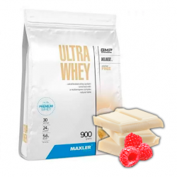 Протеин Maxler Ultra Whey 900 г (белый шоколад и малина)