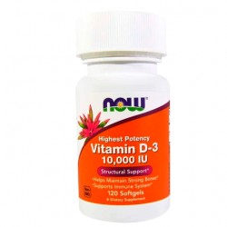 Витамины NOW Vitamin D-3 10000 iu 120 капсул