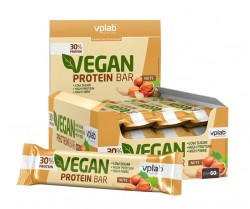 Батончики VPlab Vegan Protein Bar 60 г 12 шт (ореховый)