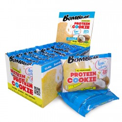 Протеиновое печенье Bombbar Protein Cookie низкокалорийное 40 г 12 шт кокос