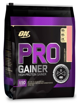 Гейнер Optimum Nutrition Pro Gainer 4450 г (клубничный крем)