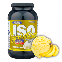 Протеин (изолят) Ultimate Nutrition ISO Sensation 93 910 г (банановое мороженое)