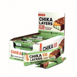 Батончики Chikalab Chika Layers 60 г 20 шт. (фисташковый йогурт)