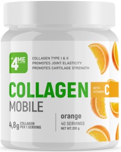 Коллаген 4Me NUTRITION COLLAGEN + VITAMIN C 200 г (апельсин)