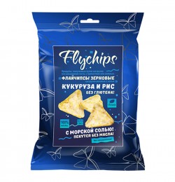 Флайчипсы зерновые Flychips кукурузно-рисовые 40 г с солью