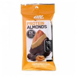 Миндаль в шоколадной глазури Optimum Nutrition Protein Almonds  43 г  12 шт арахисовое масло