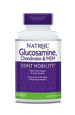 Глюкозамин Natrol Glucosamine Chondroitin & MSM 90 таб