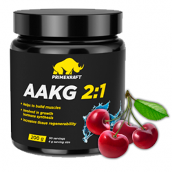 Аминокислота Аргинин PrimeKraft AAKG 2:1:1 200 г (дикая вишня)