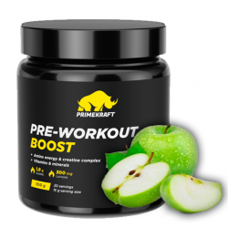 Предтренировочный комплекс Prime Kraft PRE-WORKOUT BOOST 300 г (яблоко)