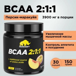 BCAA PrimeKraft BCAA 2:1:1 150 г (персик-маракуйя)