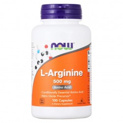 Аминокислота Аргинин NOW L-Arginine 500 mg 100 капс