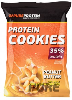 Высокобелковое печенье PureProtein Protein Cookies 80 г 12 шт арахисовое масло