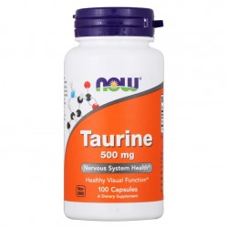 Таурин NOW Taurine 500 mg 100 капс