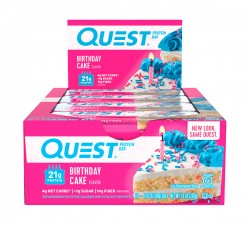 Батончики Quest Nutrition Протеиновые батончики Quest Bar 60 г 12 шт (праздничный торт)