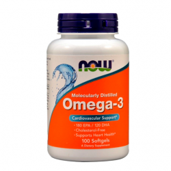 Омега-жиры NOW Omega-3 1000 мг 100 капс.