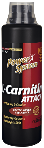Карнитин Power System L-Carnitine Attack 500 мл (кофейно-вишнёвый)