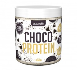 Паста Quamtrax Nutrition Choco Protein Black Cookie 250 г черное печенье