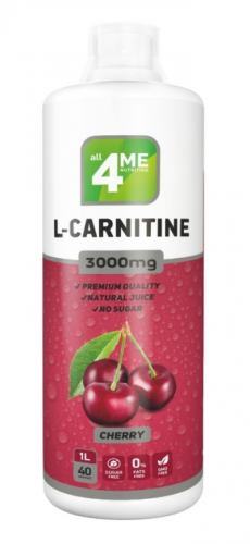 Карнитин 4Me Nutrition L-Carnitine concentrate 3000 1000 мл (вишня)