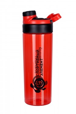 Бутылка 800 мл 1 шт рубин (красный с черным лого)