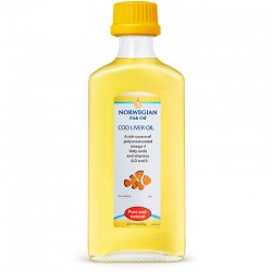 Омега-жиры NORWEGIAN Fish Oil Жир печени трески NORWEGIAN Fish Oil Omega-3 Cod Liver Oil  240 мл