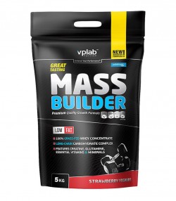 Гейнер VPLab Mass Builder 5000 г (клубника)