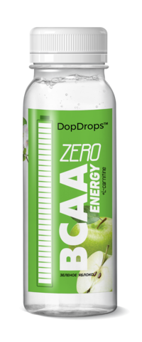 Тонизирующий напиток DopDrops BCAA Energy Zero Carb  240 мл (зеленое яблоко)