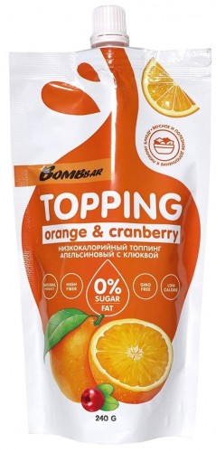 Топпинг Bombbar Topping 240 г апельсиновый с клюквой