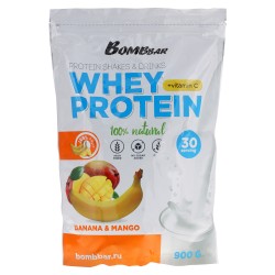Протеиновый коктейль BOMBBAR Whey Protein shakes & drinks 900 г (банан-манго)