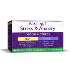 Специальный препарат Natrol Антидепрессант Stress & Anxiety Day & Night 60 таб
