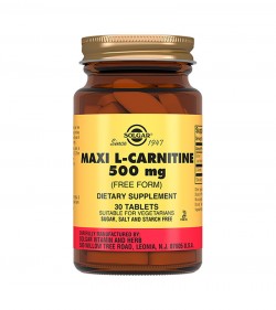 Карнитин Solgar Maxi L-Carnitine 500 мг  30 таб