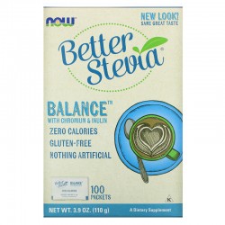 Сахарозаменитель NOW Better Stevia 100 пак