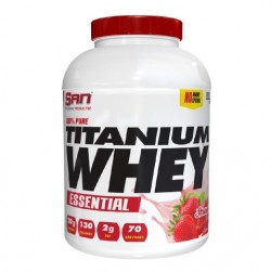 Протеин SAN 100% Pure Titanium Whey 2275 г (клубника)