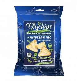 Флайчипсы зерновые Flychips кукурузно-рисовые 40 г с машем