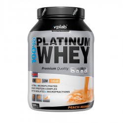 Протеин vplab 100% Platinum Whey 908 г (персик-манго)