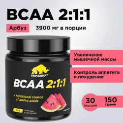 BCAA PrimeKraft BCAA 2:1:1 150 г (арбуз)