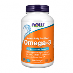 Омега-жиры NOW Omega-3 1000 mg 200 капс.
