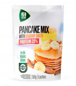 Смесь для блинов и оладий FitActive Protein Pancake Mix 35%  300 г банан