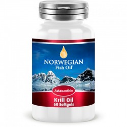 Омега-жиры NORWEGIAN Омега-3 Fish Oil Масло криля NORWEGIAN Fish Oil Krill Oil Astaxanthin 60 капс