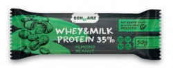 Батончики SchWarz Whey & Milk Protein 35% 50 г 12 шт (миндаль и арахис)