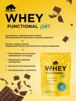 Протеин Prime Kraft сывороточный Whey Functional Shake 900 г (шоколад)