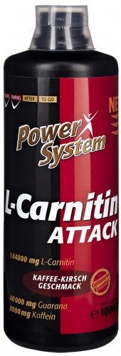 Карнитин Power System L-Carnitin Attack 144000  1000 мл (кофейно-вишнёвый)